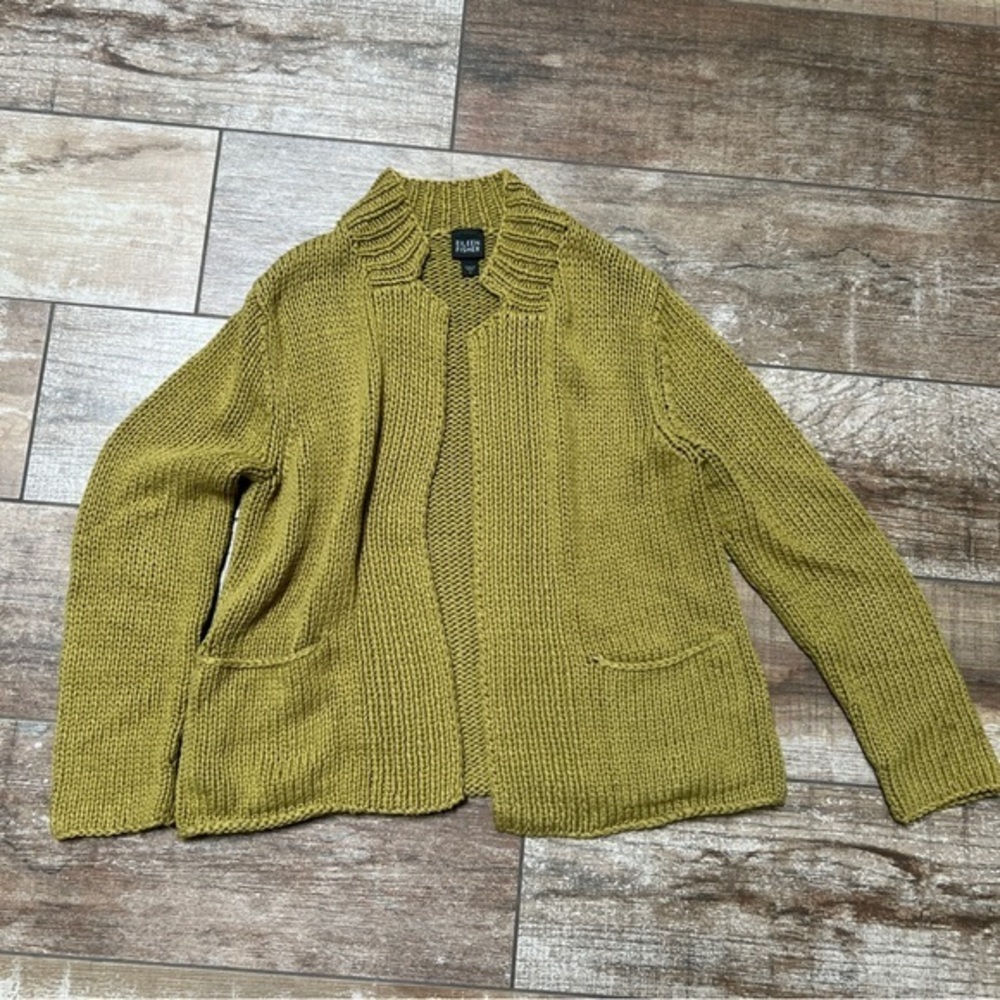 Eileen Fisher | Green Cardigan Sweater